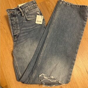NWT We The Free Button-Fly Blue Jeans